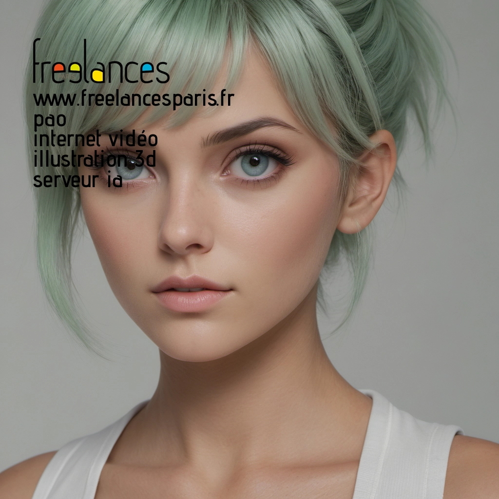 Pao mise en page internet vidéo illustration 3d serveur IA générative AI freelance paris studio de création magazines 8l4dt380